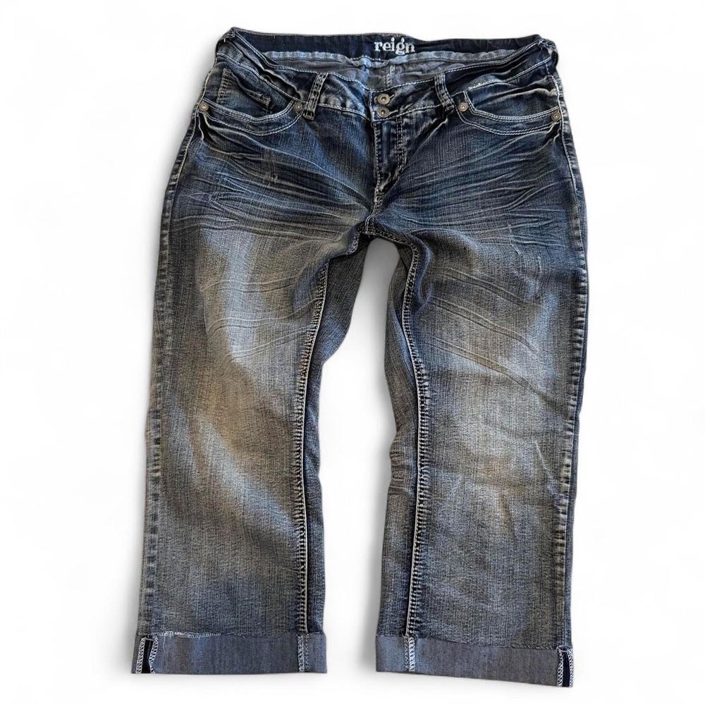 rein y2k low rise cropped jeans